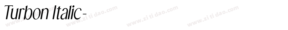 Turbon Italic字体转换